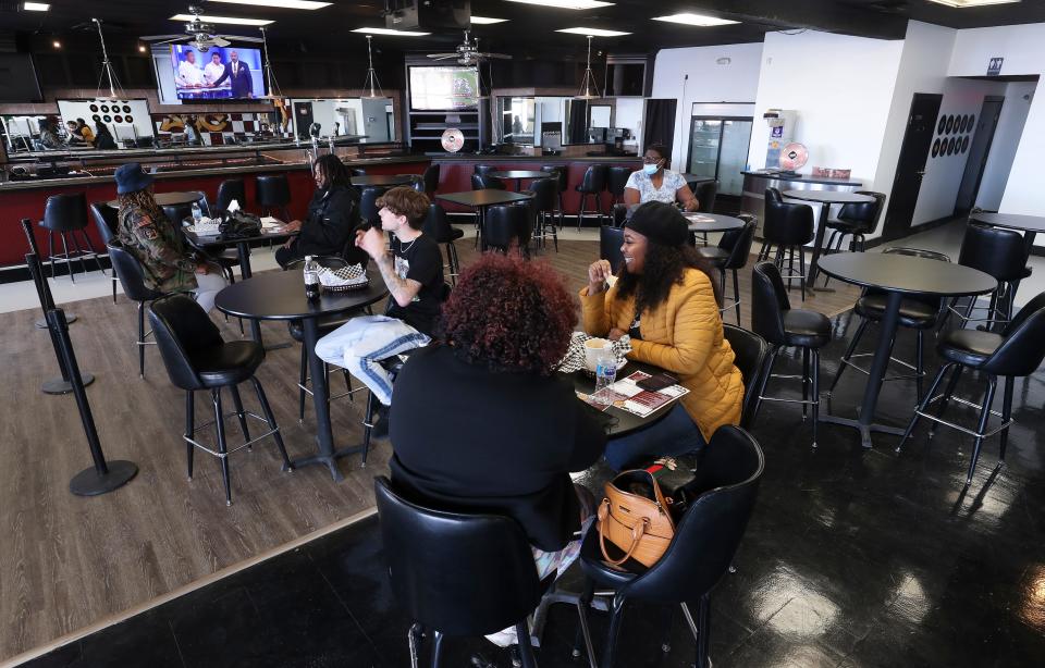 The dining room inside Melt 502 in Louisville, Ky. on Jan. 18, 2022.  