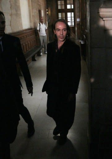 Flamboyant British designer Galliano, pictured here in 2011, was sacked last year after a video emerged of him hurling anti-Semitic slurs at patrons in a Paris bar