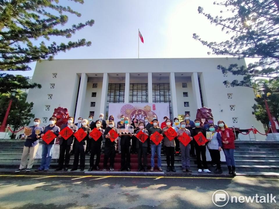 立法院議政園區舉辦「牛來運轉迎新春」活動。   唐復年/攝