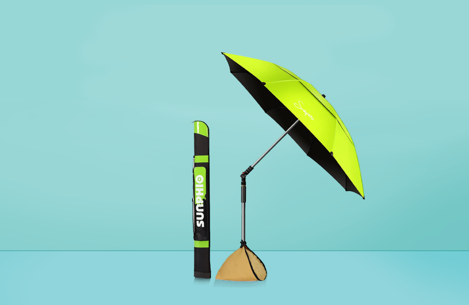 There Are Cup Holders Built In to This Brilliant Beach Umbrella