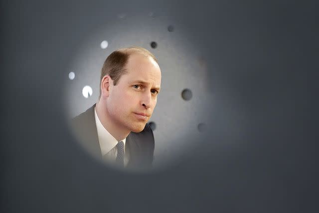 <p>KIN CHEUNG/POOL/AFP via Getty Images</p> Prince William visits the British Red Cross on Feb. 20, 2024