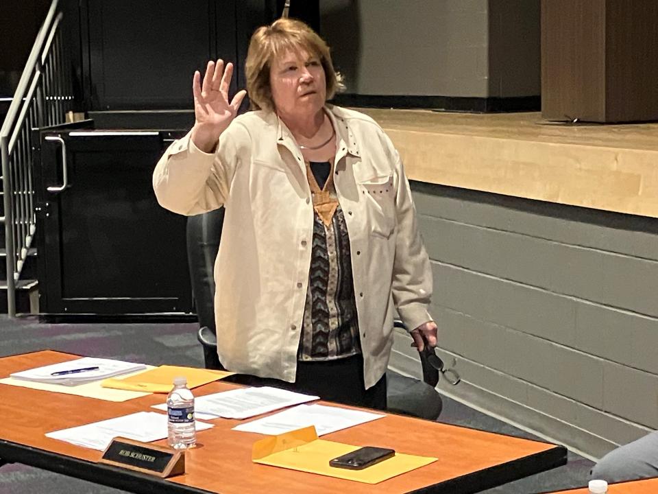 Lore Whitney was sworn in Wednesday as the newest member of the Lexington Local Schools Board of Education.