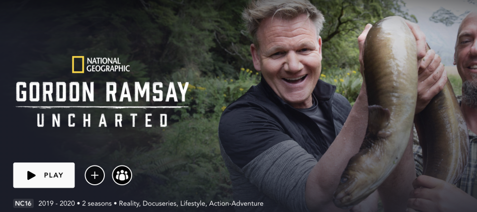 Gordon Ramsay: Uncharted on Disney+