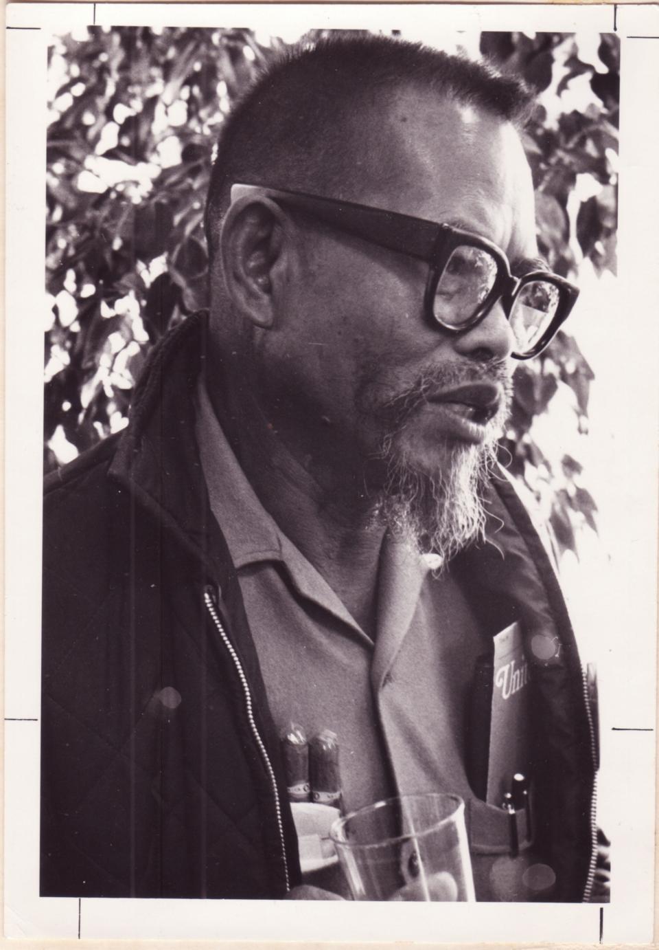 Larry Itliong (1913 – 1977), also known as "Seven Fingers", organized West Coast agricultural workers starting in the 1930s. He was one of the architects of the famous Delano grape strike.Transmission Reference: REC1306211700257239