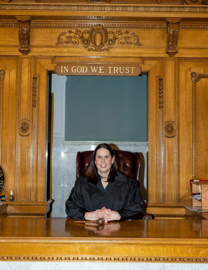 New York Judge Melina McGuinnigle officiated the wedding after handing down the sentence. Courtesy Melinda McGunnigle