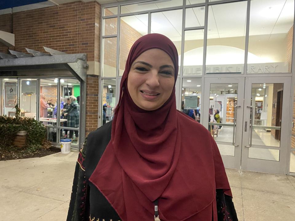 Viana Qadoura, 45, of Iowa City, is the local Mariam Girls’ Club founder and director. She helped organize the Coralville World Hijab Day event on Feb. 1.