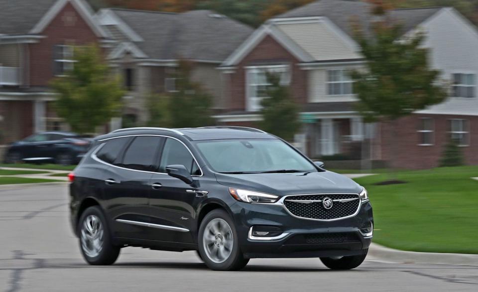 <p><strong>Buick's American Models</strong></p><p>• <a rel="nofollow noopener" href="https://www.caranddriver.com/buick/enclave" target="_blank" data-ylk="slk:Enclave;elm:context_link;itc:0;sec:content-canvas" class="link ">Enclave</a></p><p>• <a rel="nofollow noopener" href="https://www.caranddriver.com/buick/lacrosse" target="_blank" data-ylk="slk:LaCrosse;elm:context_link;itc:0;sec:content-canvas" class="link ">LaCrosse</a></p>