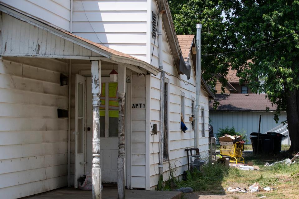 The former residency of Carl Tanksley, Randell Tanksley and Angela Moody. Photo taken, Thursday, June 8, 2023, in Lafayette, Ind. 