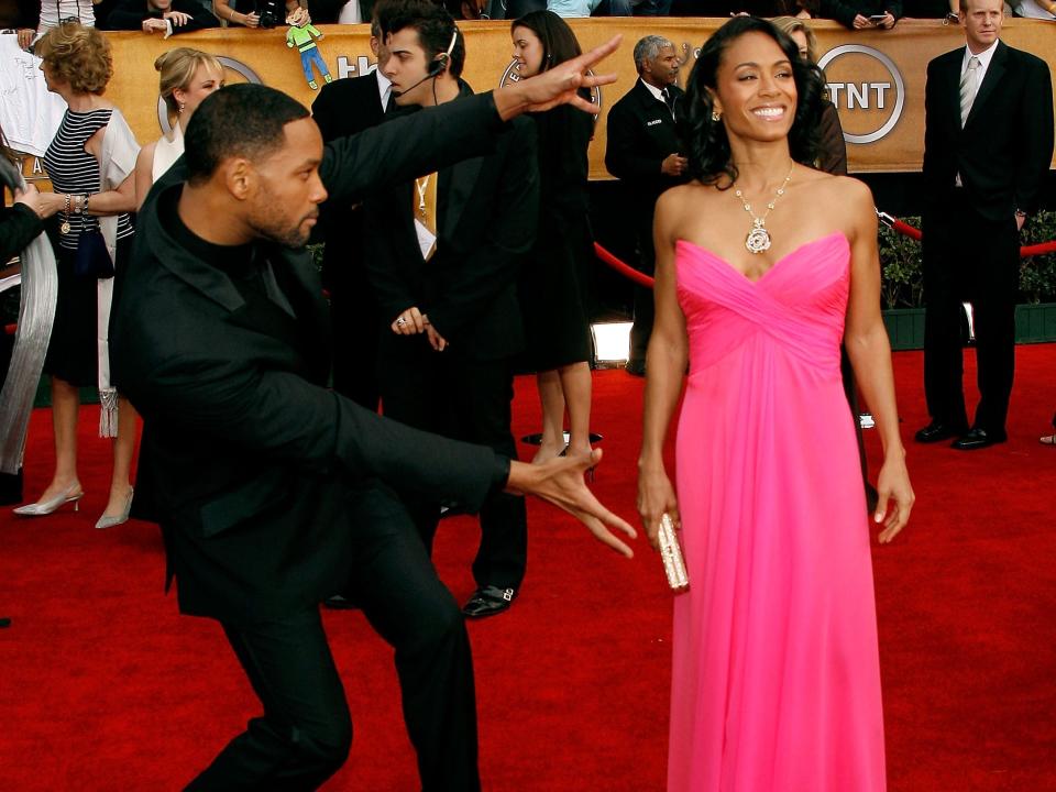 A picture of Smith and Jada on the Red carpet in 2007.