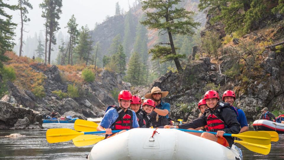 rafting trip, salmon river, idaho