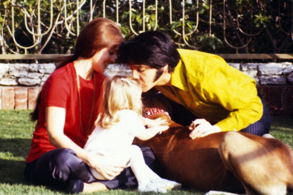 Priscilla Presley, Lisa Marie Presley & Elvis Presley (Photo by Magma Agency/WireImage)