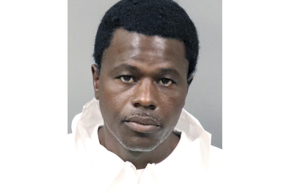 This booking photo provided by the Stockton Police Department shows Wesley Brownlee, from Stockton, Calif., who was arrested Saturday, Oct. 15, 2022, in connection to a series of shootings. Brownlee, suspected of killing six men and wounding a woman in Northern California was arrested before dawn Saturday as he was apparently searching for another victim, police said. (Stockton Police Department via AP)