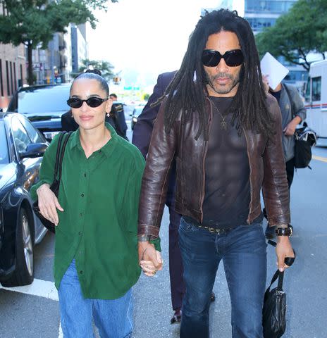 <p>Christopher Peterson/SplashNews</p> Zoë Kravitz and Lenny Kravitz