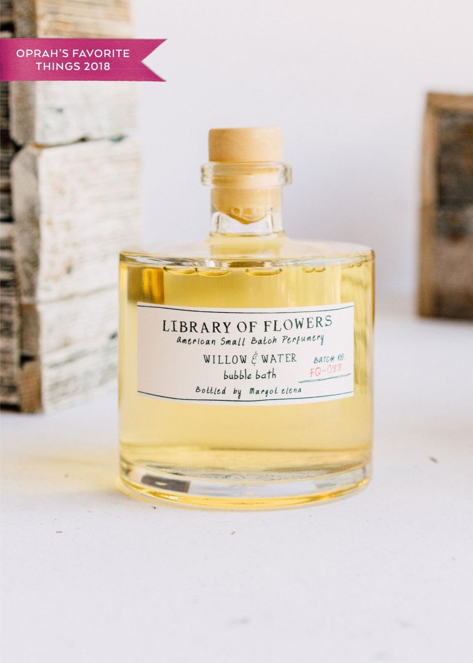 1) Library of Flowers Willow & Water Bubble Bath