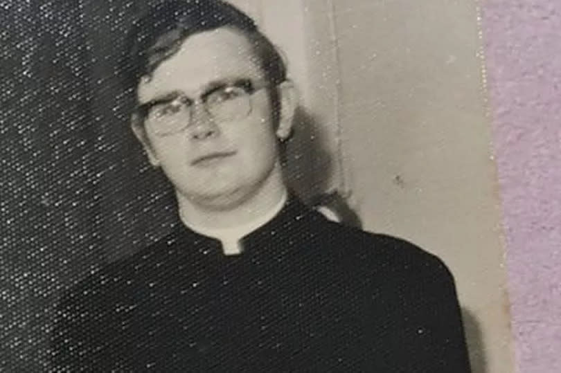 A young Fr Pat Buckley in West Belfast