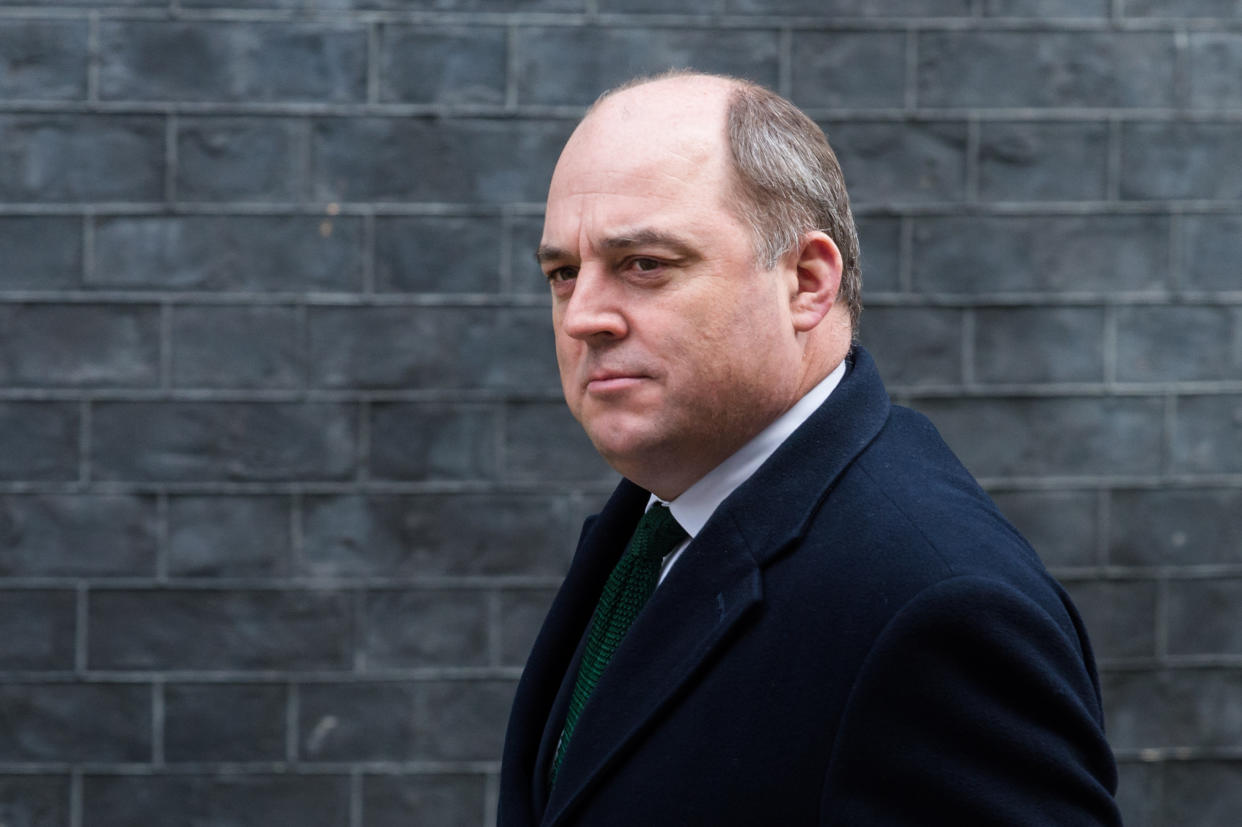 Secretary of State for Defence Ben Wallace arrives in Downing Street in central London to attend a Cabinet meeting on 17 March, 2020 in London, England. (Photo by WIktor Szymanowicz/NurPhoto via Getty Images)