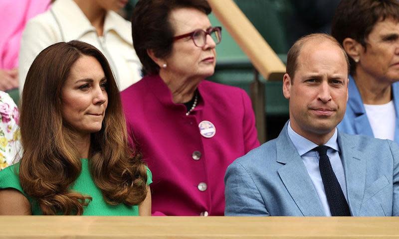 凱特王妃和威廉王子幾乎每年都會出席溫網。（翻攝Wimbledon推特）