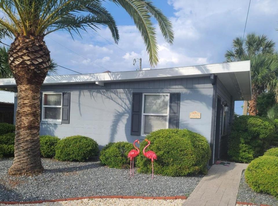 This house on South Central Avenue in Flagler Beach, built in 1958 two blocks from the beach, has two bedrooms and two baths in 1,334 square feet of living space. It also has a covered patio with a firepit, and it sold recently for $460,990.