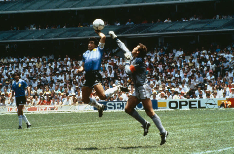 Diego Maradona's Hand of God goal