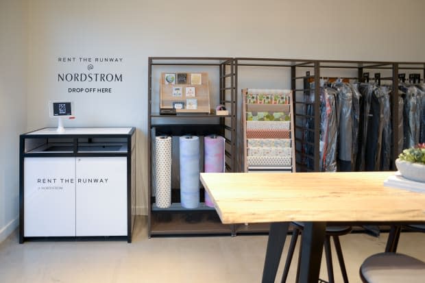 Rent the Runway kiosk at Nordstrom Local Melrose. Photo: Courtesy of Nordstrom