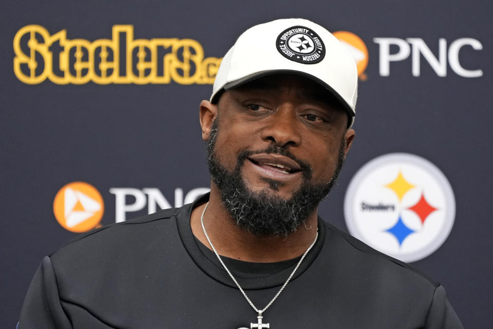  Mike Tomlin confirmed his intent to remain with the Steelers and welcomed a quarterback competition ahead of next season. (AP Photo/Gene Puskar)