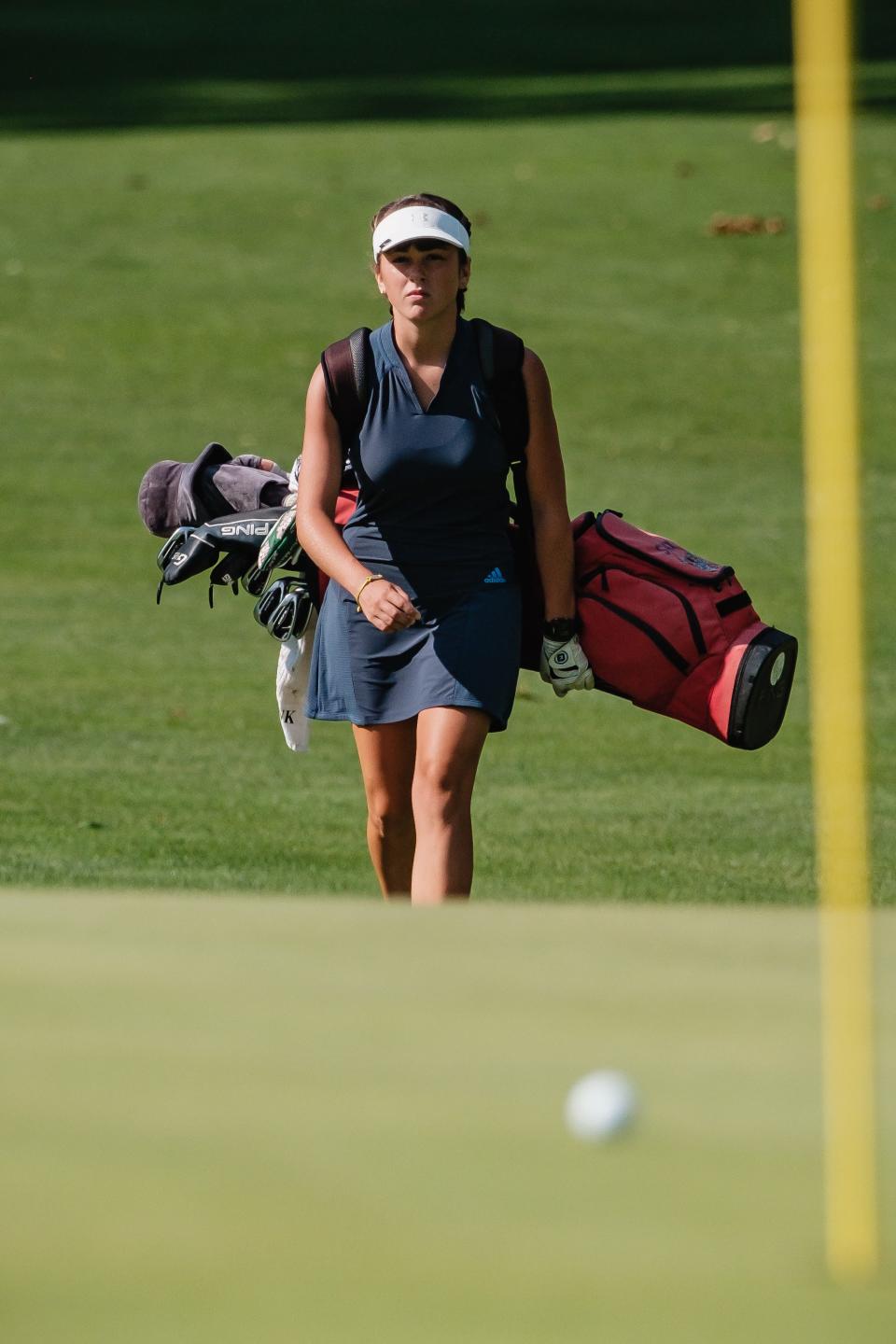 Sammi Miller approaches the first green during The First National Bank Junior Golf Tour Tournament of Champions, Monday, July 25 at Union Country Club.