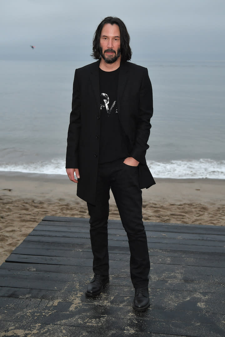 Keanu Reeves at the Saint Laurent SS20 show