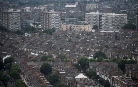 Rows of houses are seen in North Kensington, London, Britain June 29, 2017. REUTERS/Hannah McKay