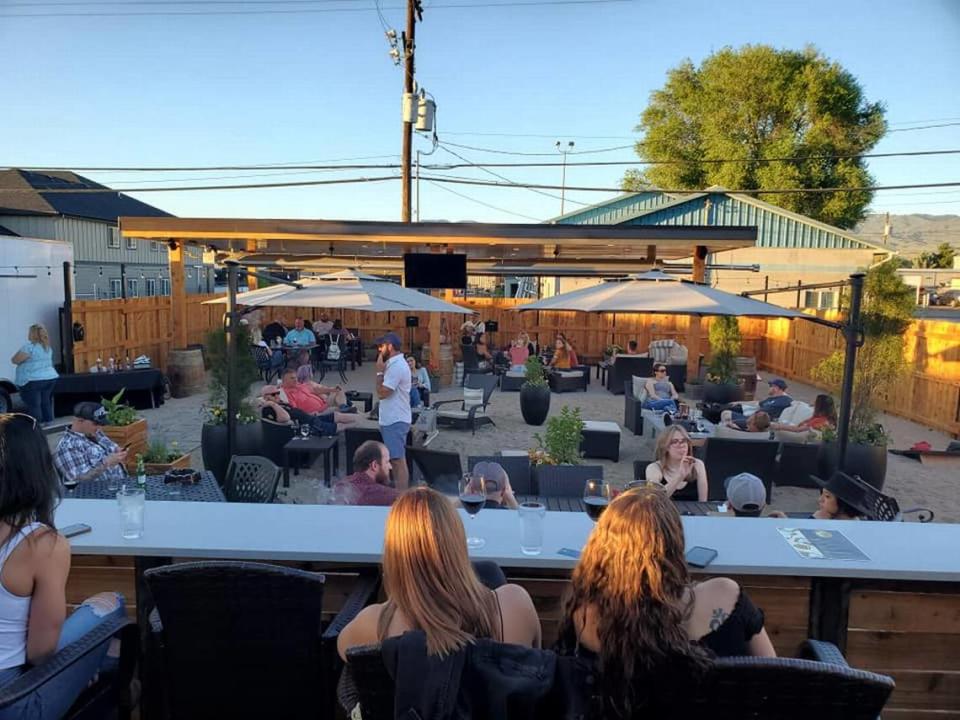 The outdoor patio at Sturman’s Wine & Cigars is nestled along Chinden Boulevard in Garden City.