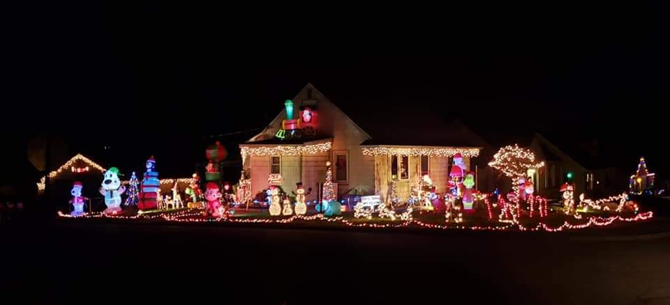 A holiday light display in Canton.