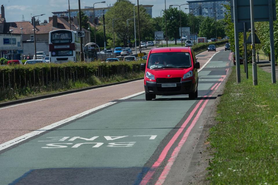 Under council plans, motorists who drive in bus lanes will face fines of £100, up from the current £60. (Photo: Freelance Photographer Steven Sc)