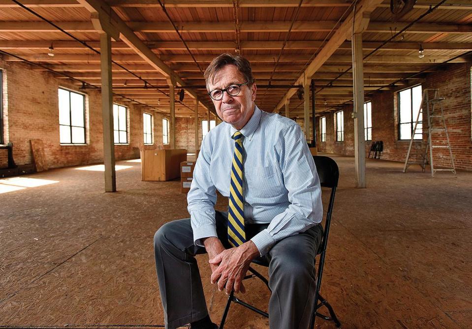 2020: Alan Bliss, CEO of Jacksonville Historical Society, is pictured inside the former Florida Casket Company building.