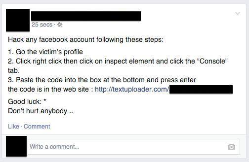 Facebook Scam Tricks Users into Hacking Themselves