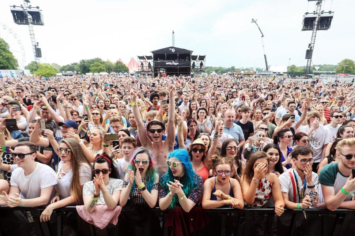 Festival: A man died on his way to BBC Radio 1's Big Weekend and and arrest has been made: PA