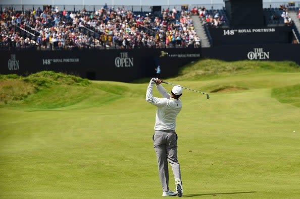 The 148th rendition of The Open begins at the Royal Portrush in the early hours of Thursday morning.Hometown favourite and 2011 champion, Darren Clarke, will hit the opening tee-shot at 6:35am, while Tiger Woods will be paired with Patrick Reed and Englishman Matt Wallace, in the 15-time major winner’s first outing since the US Open over a month ago.Rory McIlroy heads into Portrush as the favourite, having broken the course record with a 61 while he was still just 15 years old. The Northern Irishman begins his quest alongside US Open champion Gary Woodland and Paul Casey.Defending champion Francesco Molinari tees off alongside Bryson DeChambeau and Adam Scott, while the game’s dominant force, Brooks Koepka, looks to make it five wins in 10 majors when he sets off alongside Shubhankar Sharma and Louis Oosthuizen. Here are the first round tee times in full (BST):0635 D Clarke, (a) J Sugrue, C Hoffman (USA)0646 E Grillo (Arg), Sung Kang (Kor), (a) T Thurloway0657 A Sullivan, C Bezuidenhout (Rsa), A Levy (Fra)0708 C Kim (USA), Z Lombard (Rsa), (a) B Wu (USA)0719 R Sterne (Rsa), R Langasque (Fra), (a) M Schmid (Ger)0730 P Harrington, M Fitzpatrick, A Putnam (USA)0741 B Watson (USA), E Pepperell, R Cabrera Bello (Esp)0752 P Mickelson (USA), S Lowry, B Grace (Rsa)0803 A Noren (Swe), M Lorenzo-Vera (Fra), S Locke0814 W Simpson (USA), S Garcia (Esp), CT Pan (Tpe)0825 R Palmer (USA), A Pavan (Ita), D Frittelli (Rsa)0836 K Stanley (USA), R MacIntyre, A Johnston0847 M Korhonen (Fin), O Wilson, (a) C Knipes0903 I Poulter, Sunjae Im (Kor), K Aphibarnrat (Tha)0914 H Stenson (Swe), X Schauffele (USA), G McDowell0925 Li Haotong (Chn), R Knox, B Wiesberger (Aut)0936 J Kokrak (USA), C Syme, A Connelly (Can)0947 Z Johnson (USA), D Duval (USA), C Conners (Can)0958 F Molinari (Ita), A Scott (Aus), B DeChambeau (USA)1009 R McIlroy, P Casey, G Woodland (USA)1020 H Matsuyama (Jpn), R Fowler (USA), Kevin Kisner (USA)1031 J Furyk (USA), Si Woo Kim (Kor), J Walker (USA)1042 L List (USA), A Bjork (Swe), P Waring10:21am: Jon Rahm, Patrick Cantlay, Matt Kuchar1053 S Imahara (Jpn), N Lashley (USA), B Hebert (Fra)1104 M Horikawa (Jpn), C Shinkwin, G Porteous1115 P Meesawat (Tha), M Baldwin, J Senior1136 T Lehman (USA), J Niemann (Chl), M A Jimenez (Esp)1147 Byeong Hun An (Kor), J Campillo (Esp), C Wood1158 J Dahmen (USA), A Arnaus (Esp), D Papadatos (Aus)1209 S Cink (USA), R Sabbatini (Svk), Innchoon Hwang (Kor)1220 E Van Rooyen (Rsa), K Kitayama (USA), J McLeod (Aus)1231 R Fox (NZ), S Norris (Rsa), Dongkyu Jang (Kor)1242 T Hatton, K Mitchell (USA), T Pieters (Bel)1253 T Fleetwood, J Thomas (USA), T Olesen (Den)1304 B Koepka (USA), L Oosthuizen (Rsa), S Sharma (Ind)1315 B Horschel (USA), J Janewattananond (Tha), A Wise (USA)1326 J Spieth (USA), M Leishman (Aus), D Willett1337 C Smith (Aus), A Hadwin (Can), D Lipsky (USA)1348 P Lawrie, C Reavie (USA), J Harding (Rsa)1404 (a) T Kanaya (Jpn), T Lewis, B Stone (Rsa)1415 L Glover (USA), J Luiten (Ned), N Bertasio (Ita)1426 E Els (Rsa), JB Holmes (USA), A Ancer (Mex)1437 B Snedeker (USA), L Westwood, B Harman (USA)1448 T Finau (USA), L Bjerregaard (Den), J Rose1459 D Johnson (USA), J Day (Aus), K Bradley (USA)1510 T Woods (USA), M Wallace, P Reed (USA)1521 J Rahm (Esp), M Kuchar (USA), P Cantlay (USA)1532 K Streelman (USA), D Redman (USA), R Rock1543 A Otaegui (Esp), Y Ikeda (Jpn), I Benitez (Mex)1554 P Kizzire (USA), Sang Hyun Park (Kor), Y Inamori (Jpn)1605 Y Fujimoto (Jpn), Doyeob Mun (Kor), A Wilson1616 G Charoenkul (Tha), Y Asaji (Jpn), A Turner