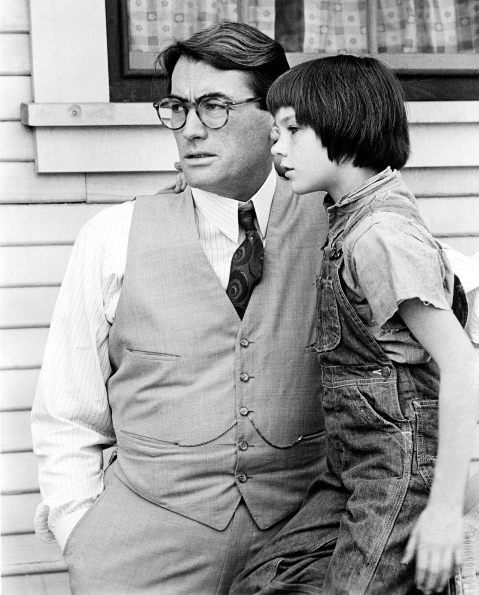 Gregory Peck and Mary Badham in <em>To Kill a Mockingbird</em> (Everett Collection)