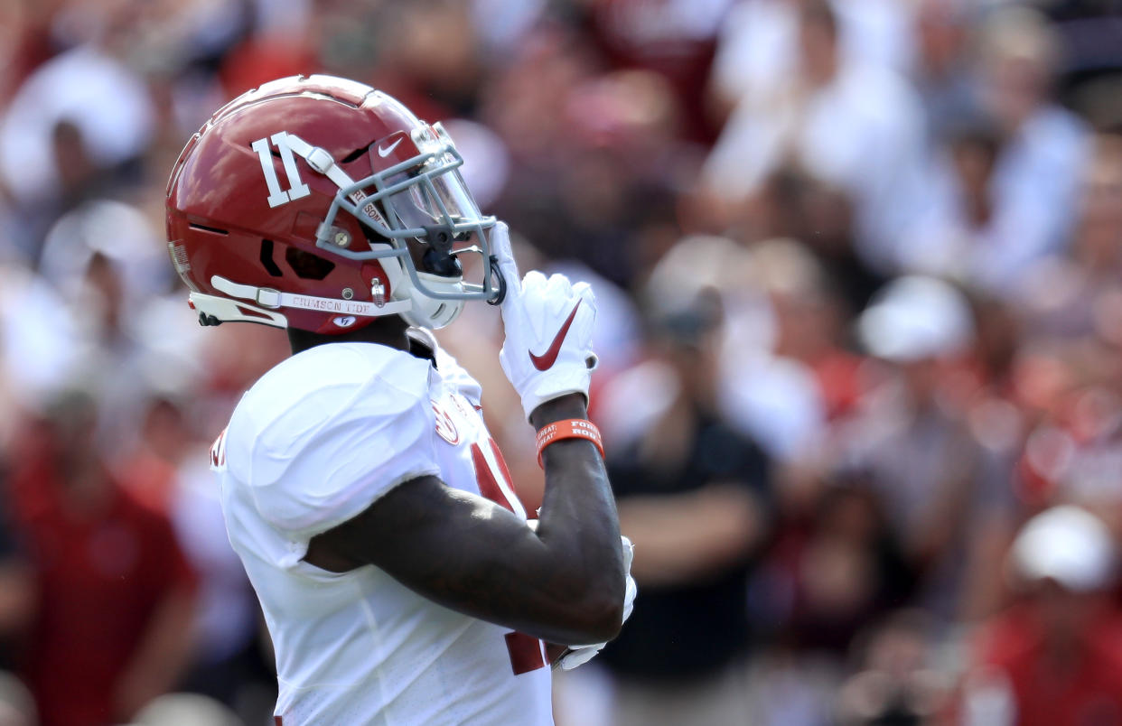 Alabama's Henry Ruggs III was an immensely talented college prospect with world-class speed, but there were other receivers we liked more coming out. (Photo by Streeter Lecka/Getty Images)