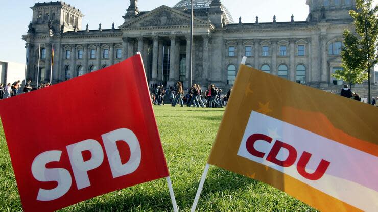 Die Sozialdemokraten legen in Umfragen zu, während die CDU verliert. Foto: dpa