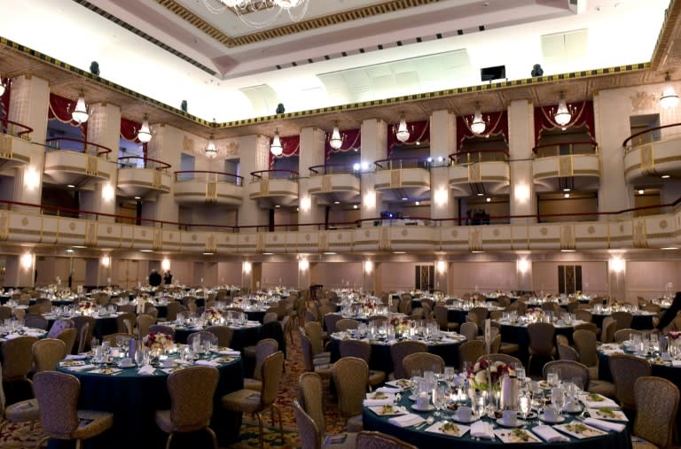 The Grand Ballroom at the New York City's Waldorf Astoria