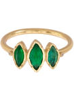 <p><i><a href="http://www.liberty.co.uk/fcp/product/Liberty//Gold-Triple-Marquise-Emerald-Ring/146302" rel="nofollow noopener" target="_blank" data-ylk="slk:Liberty, £1,990;elm:context_link;itc:0;sec:content-canvas" class="link ">Liberty, £1,990</a></i></p>