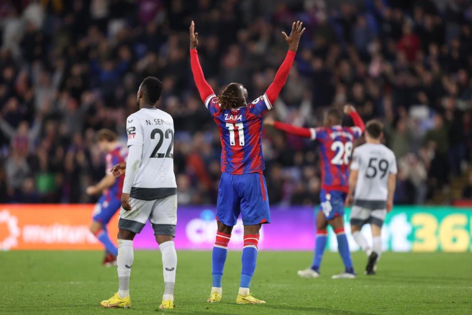 Wilfried Zaha scored his fifth goal of the season for Crystal Palace  (Getty Images)