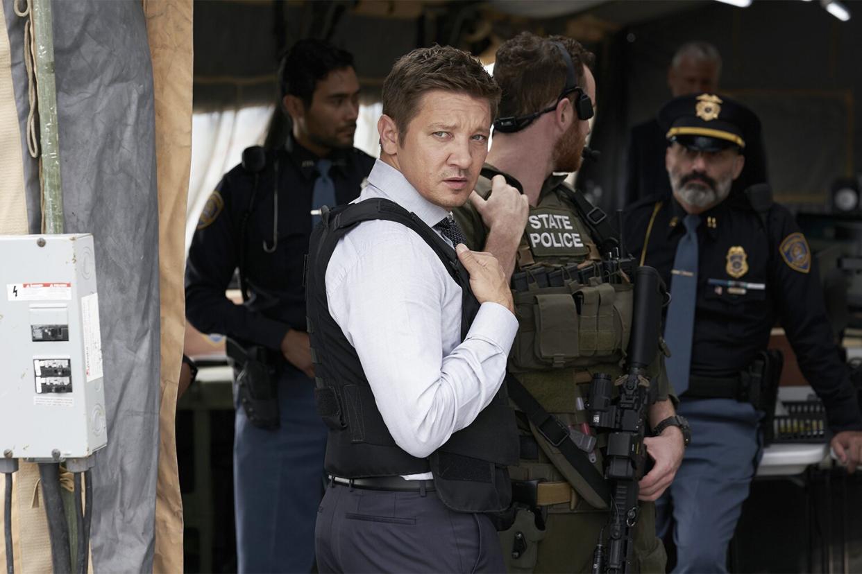 Pictured: Jeremy Renner as Mike of the Paramount+ series MAYOR OF KINGSTOWN. Photo Cr: Marni Grossman/ViacomCBS ©2021 MTV Entertainment Group, Inc. All Rights Reserved.