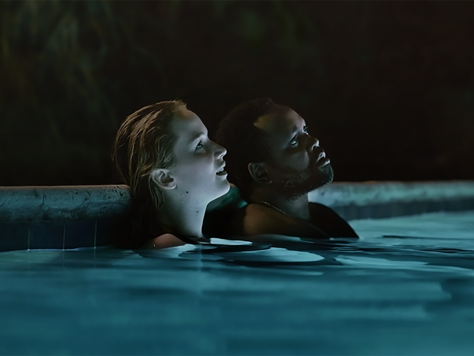 Jennifer Lawrence and Brian Tyree Henry in ‘Causeway’ (Apple TV+)