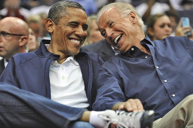 Barack Obama and former US VIce-President Joe Biden