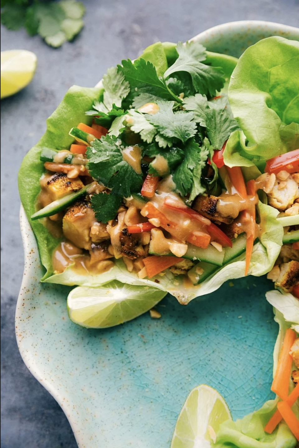 Peanut Chicken Lettuce Wraps From Chelsea’s Messy Apron