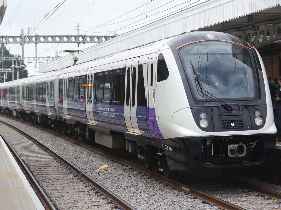 An Elizabeth line train.