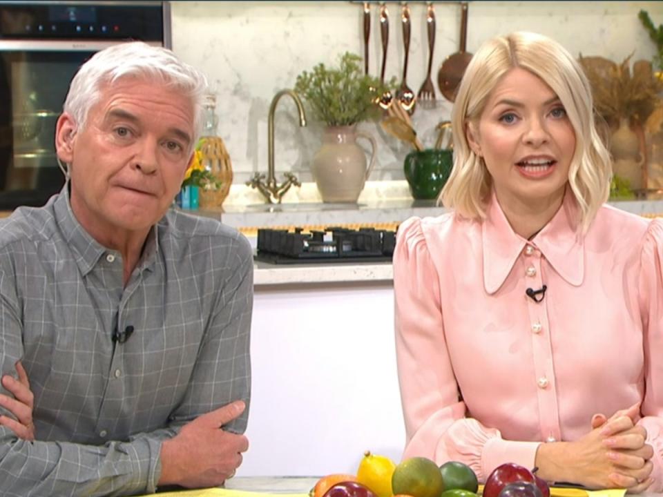 Phillip and Holly during their final week hosting together (ITV)