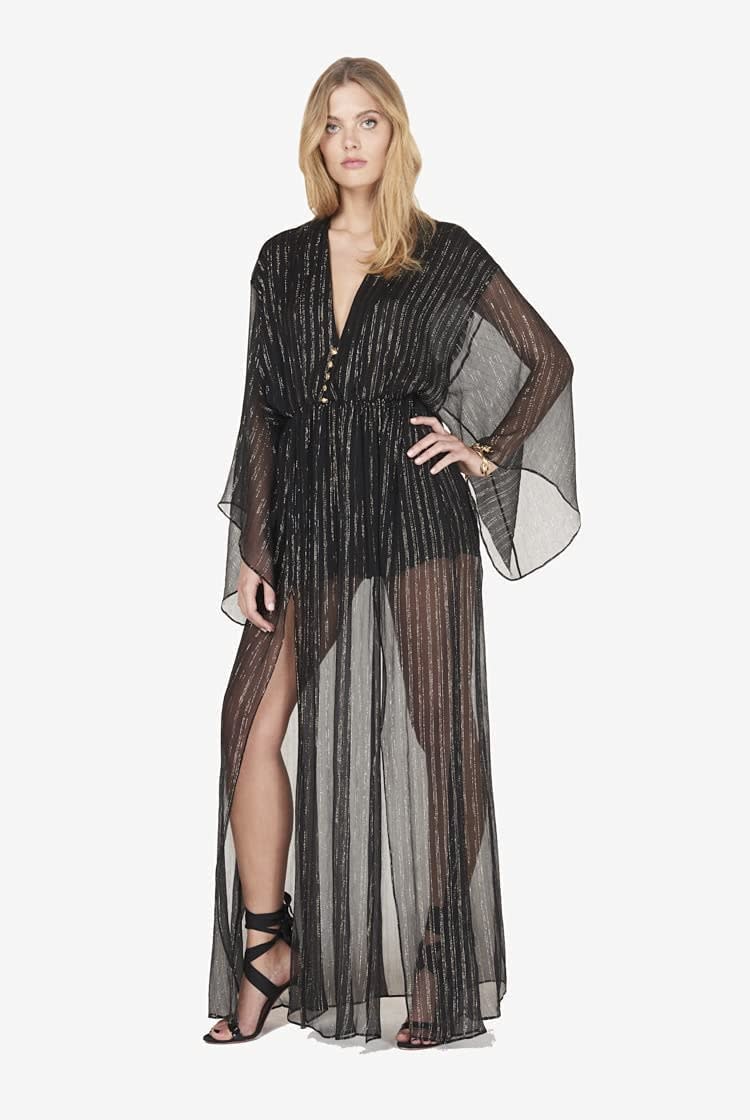 Peter Dundas Silk Lurex Stripe Dress