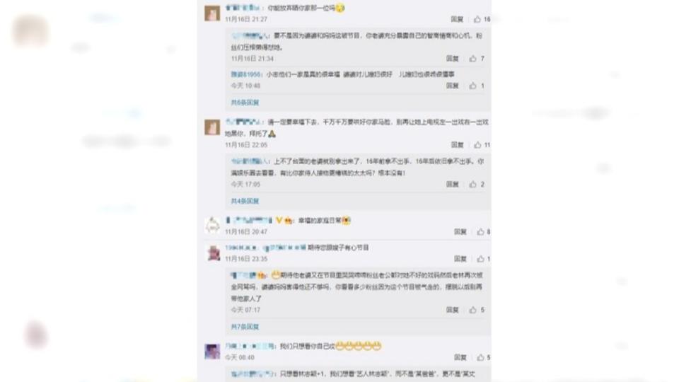 粉絲留言謾罵陳若儀。（圖／翻攝自林志穎微博）