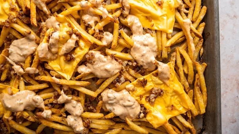 homemade animal style fries